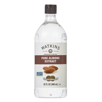 Watkins Pure Almond Extract, 32 Fl. Oz. Economy Sized Bottle, 1 Count (21903)