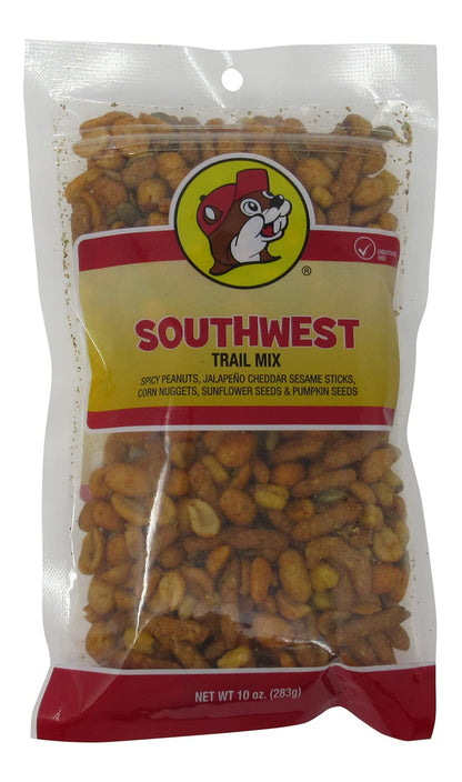 Buc-ees Southwest Trail Mix in a Resealable Bag, Cholesterol Free, One 10 Ounce Bag