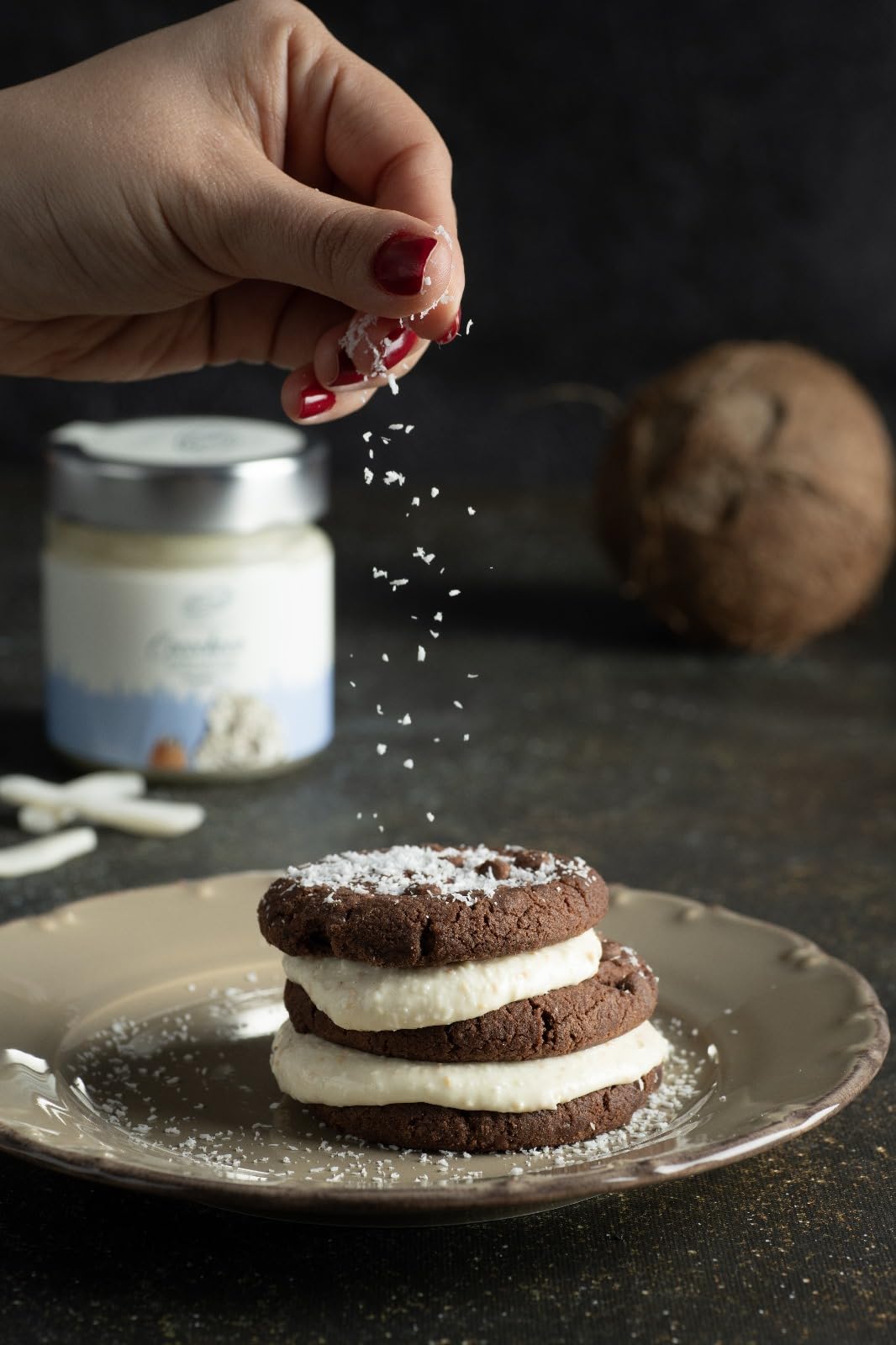 BIND Coconut Cream Paste Filling with Crispy Kadayif, 200g (7.05 oz) Glass Jar