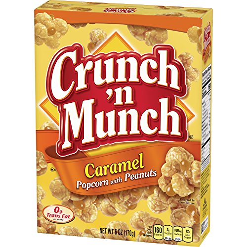 Crunch 'N Munch Caramel Popcorn With Peanuts, 6 Oz. (Pack Of 12)