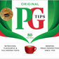 Pg Tips Black Tea Bags Non-Pyramid, 80 Count (Pack Of 1)
