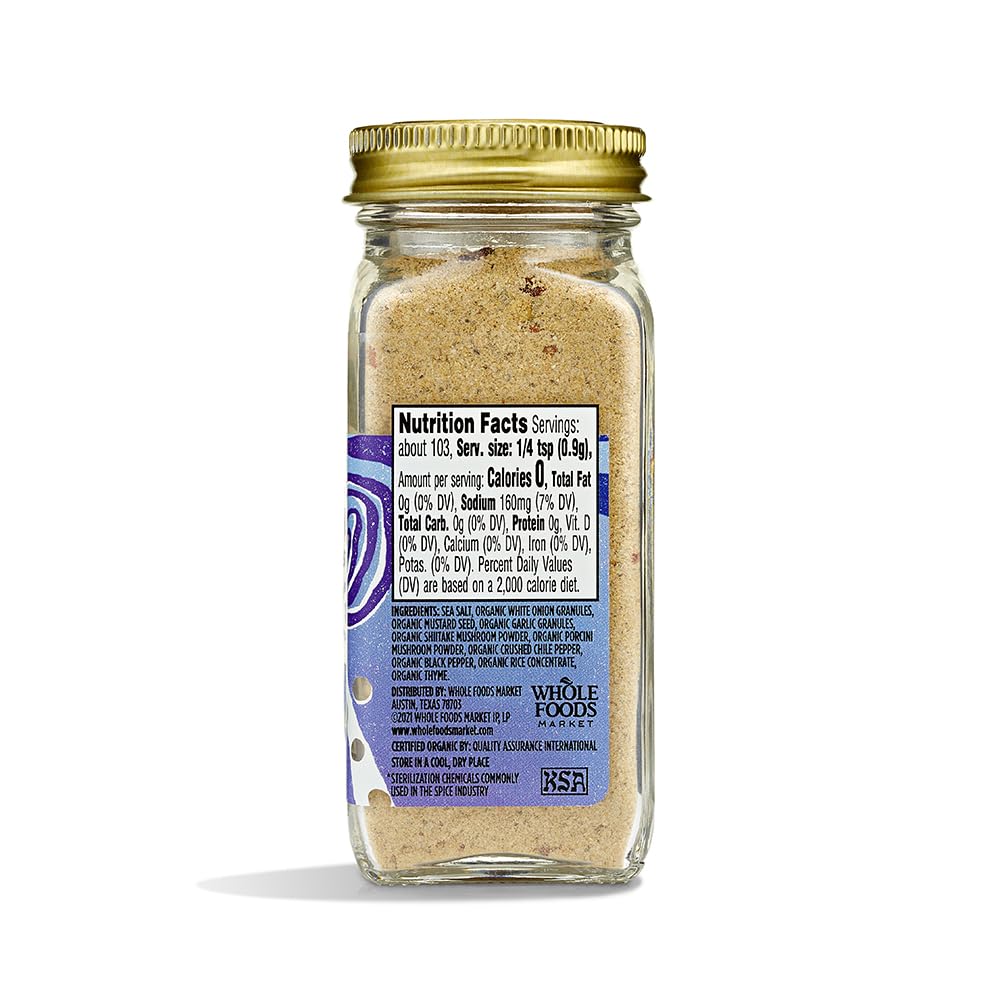 Whole Foods Market Organic Umami Seasoning, 3.3 Ounce, Pack of 1