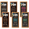 Dark Chocolate Bar Variety Pack  6 Flavors 2.1 Oz Bars - Healthy Snack  Vegan  Paleo  Gluten-Free -No Dairy  No Refined Sugar  6 Pack