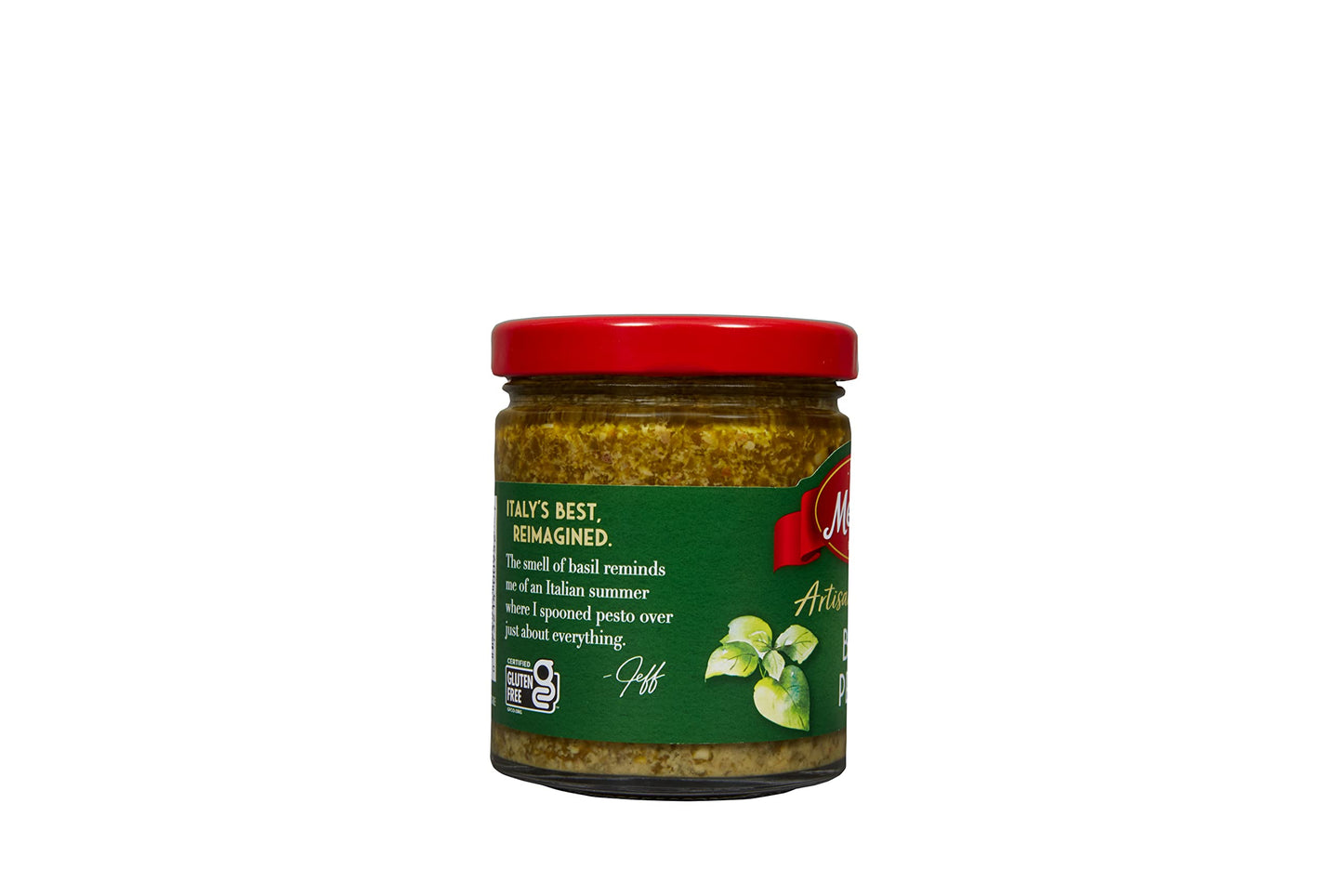 Mezzetta Artisan Ingredients Basil Pesto 6.25 Ounce Jar - Traditional Italian Pesto Alla Genovese With Fresh Basil, Parmesan & P