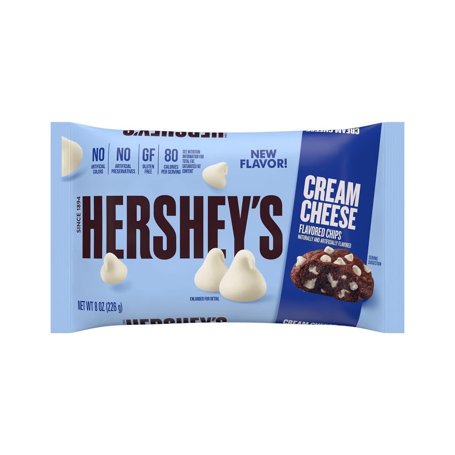 Cream Cheese Baking Chips 6 Pack - Rich Creamy Flavor, Gluten-Free Dessert Topping for Cookies, Muffins, Cakes & More