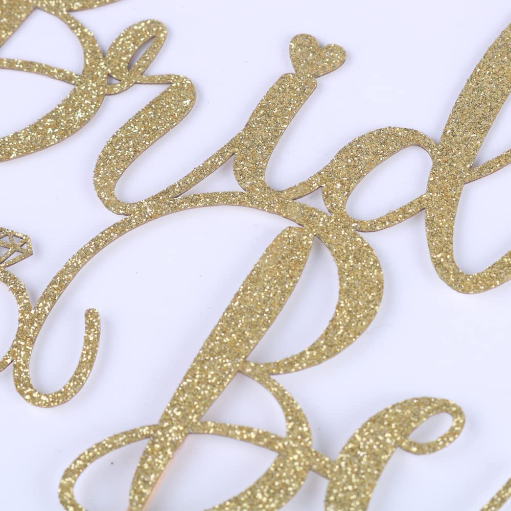 Sodasos Glitter Bride To Be Cake Topper - Bridal Shower Cake Topper,For Wedding Shower;Engagement;Bachelorette;Hen Party Decorat