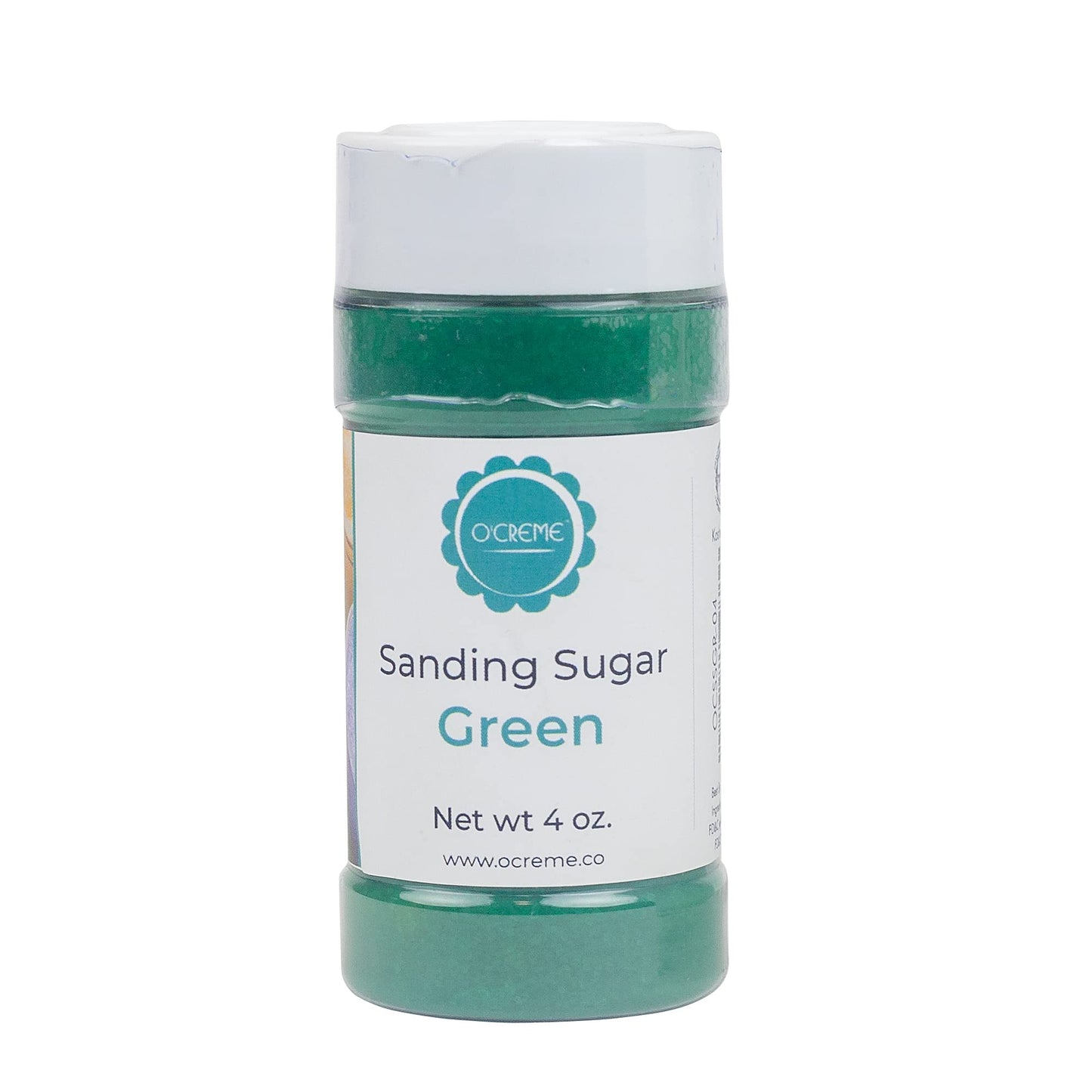 Ocreme Sanding Sugar For Cookie Decorating - Eye-Catching Green Crystals For Unique Cake Toppings - Extra Sugar For Cake Topping