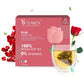 Teabox Enhanced Darjeeling Green Tea With Natural Rose Petals |100% Whole Leaf & 0% Bitterness | Green Tea From The Himalayas | 25 Tea Bags (Low Caffeine)