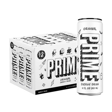 PRIME Energy Drink | Zero Sugar | 200mg Caffeine | Electrolytes & Coconut Water | 12 Fluid Ounce | 12 Pack