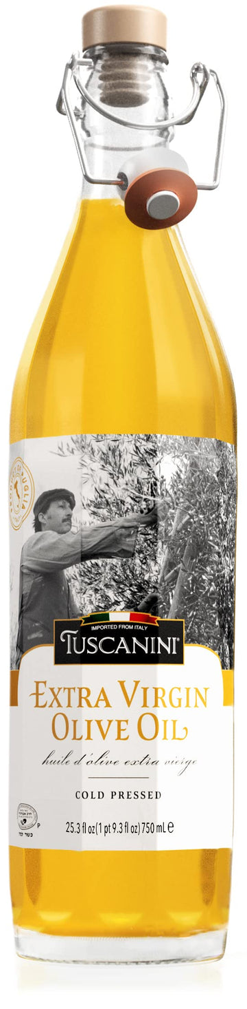 Tuscanini Premium Italian Extra Virgin Olive Oil, 25.3Oz | Product Of Italy, Ultra-Premium Unfiltered, Cold Pressed, Non Gmo, Pe