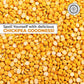 Pride Of India - Pack Of 6 - Indian Split Yellow Chickpea Lentils - Protein & Fiber Rich Chana Dal, 1.5 Pound Jar