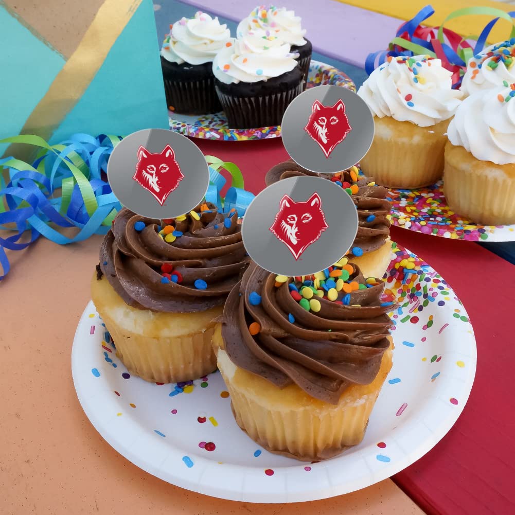 Newberry College Secondary Logo Cupcake Picks Toppers Decoration Set Of 6