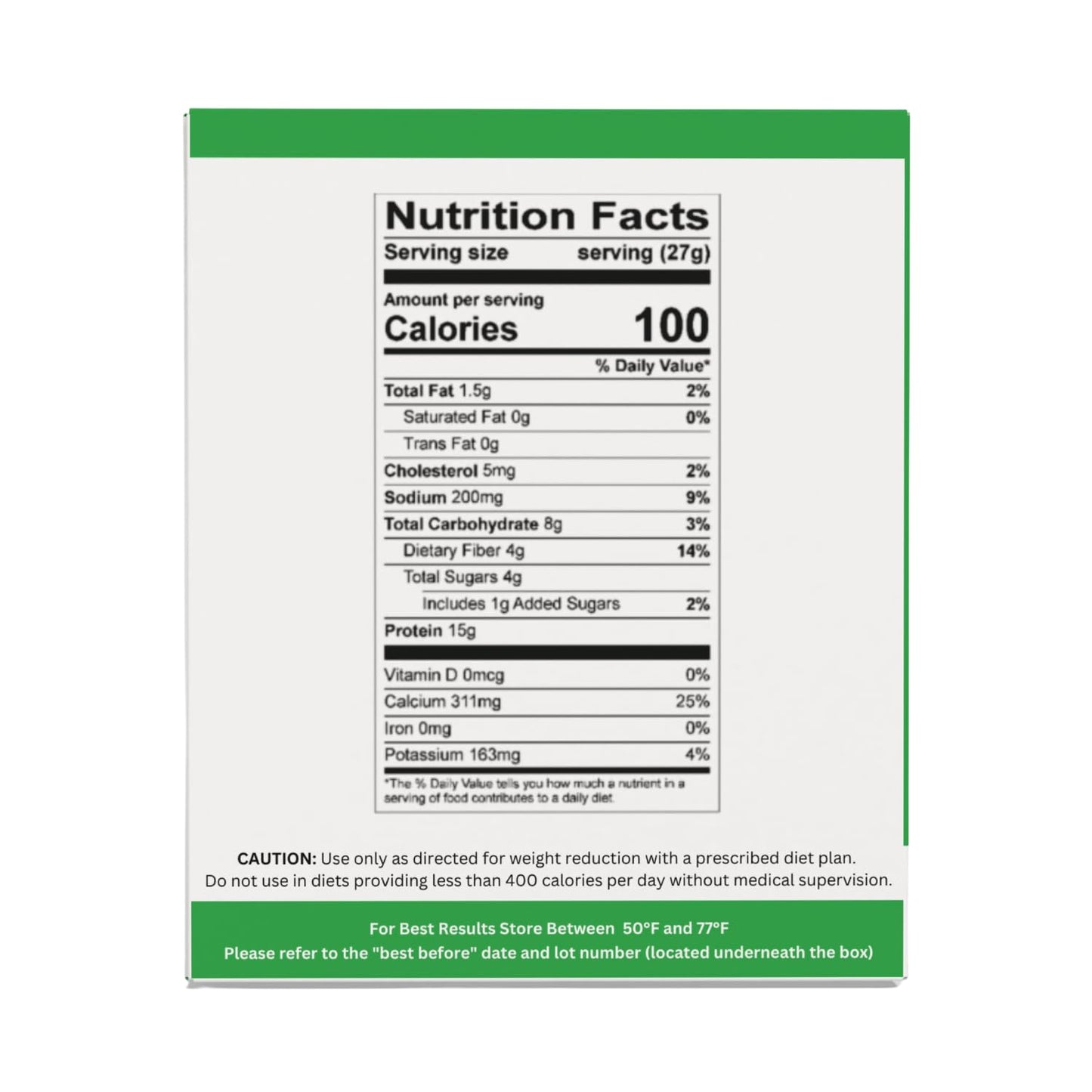 Nutmeg State Nutrition High Protein Shake Mix, 15g Protein, 100 Calories, 4g Sugar, 7 Packets, Vanilla, 0.95 Ounce