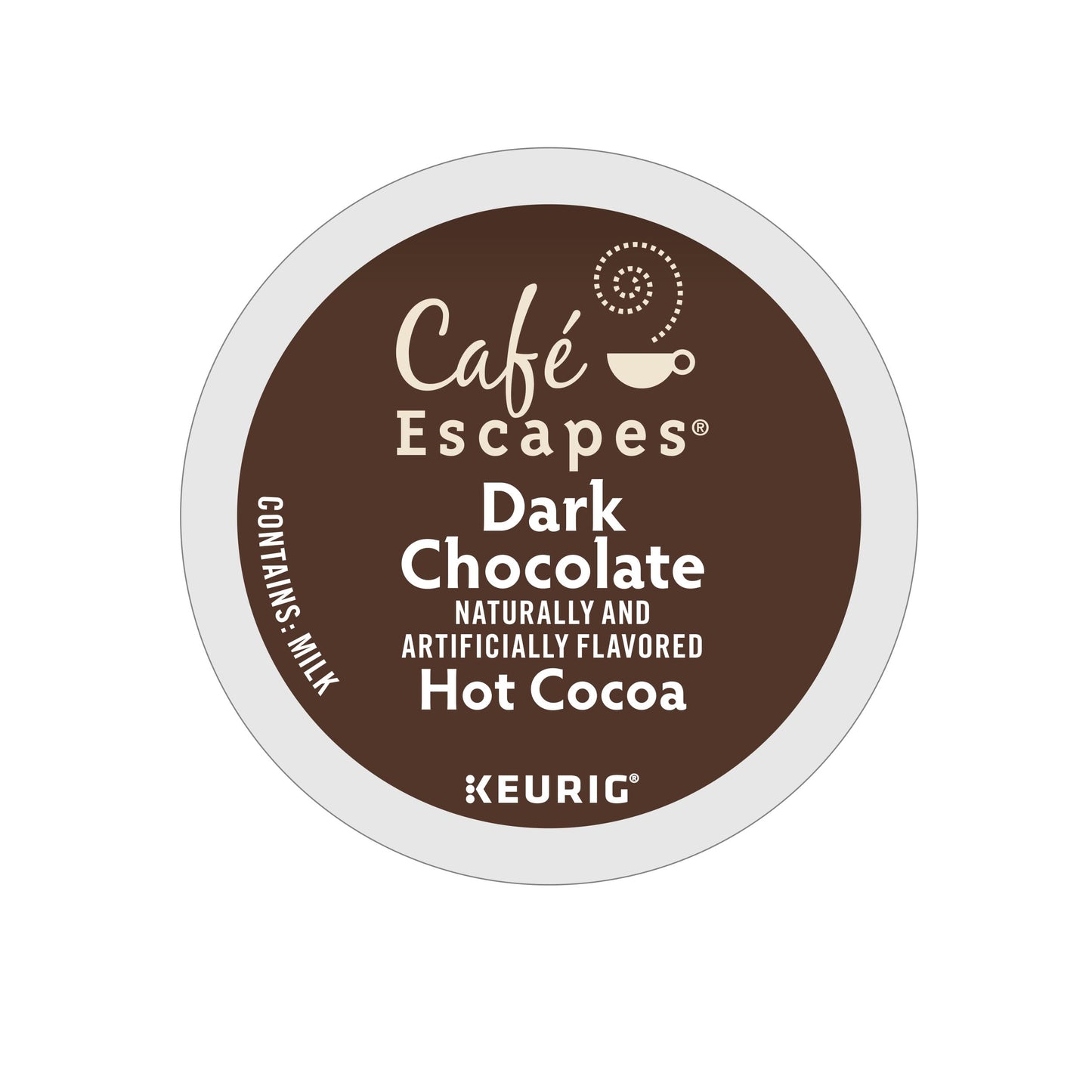 Café Escapes Dark Chocolate Hot Cocoa K-Cup Pods, 96 Count, Single-Serve