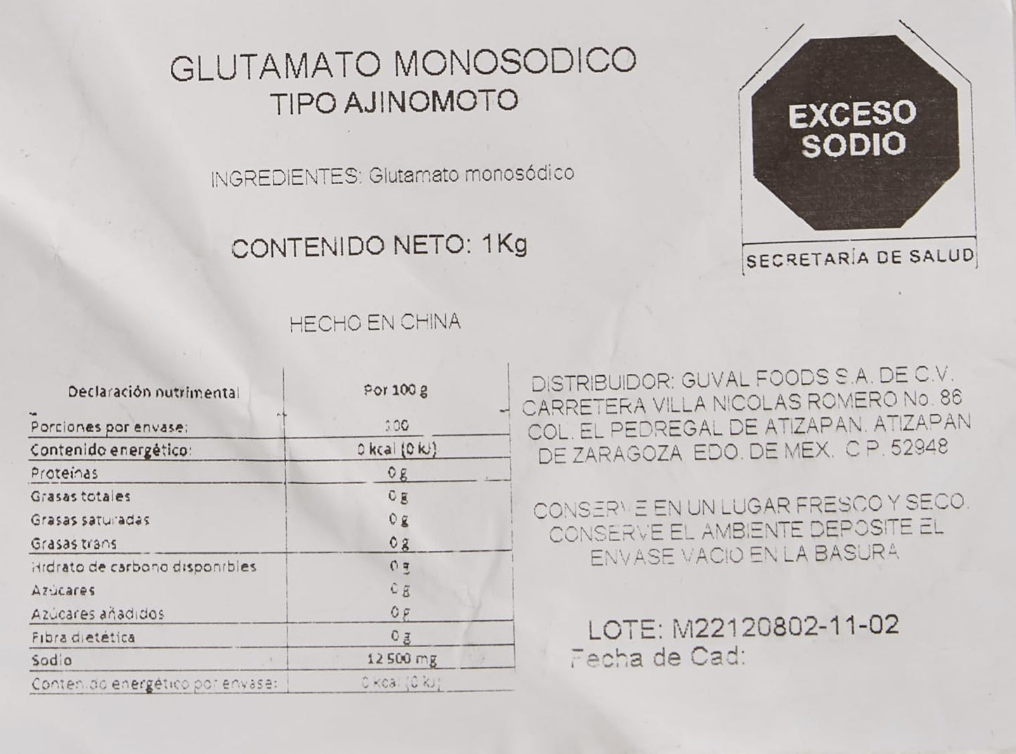 Ajinomoto MSG in Plastic Bag, 16.0 Ounce