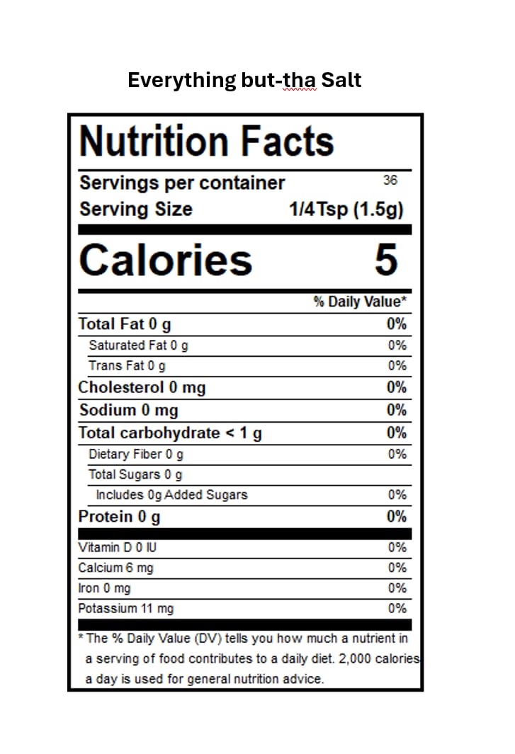 Dak'S Spices Everything But Tha' Salt Blend | 100% Salt & Sugar Free | Healthy Seasoning | Msg, Preservative & Potassium Chlorid
