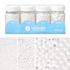 Sweets Indeed Sprinkles, White Sugar Pearl 4 Pack, 8.46 ounces, Edible Sprinkle Mix, Perfect for Cake Decorations, Baking, Ice C
