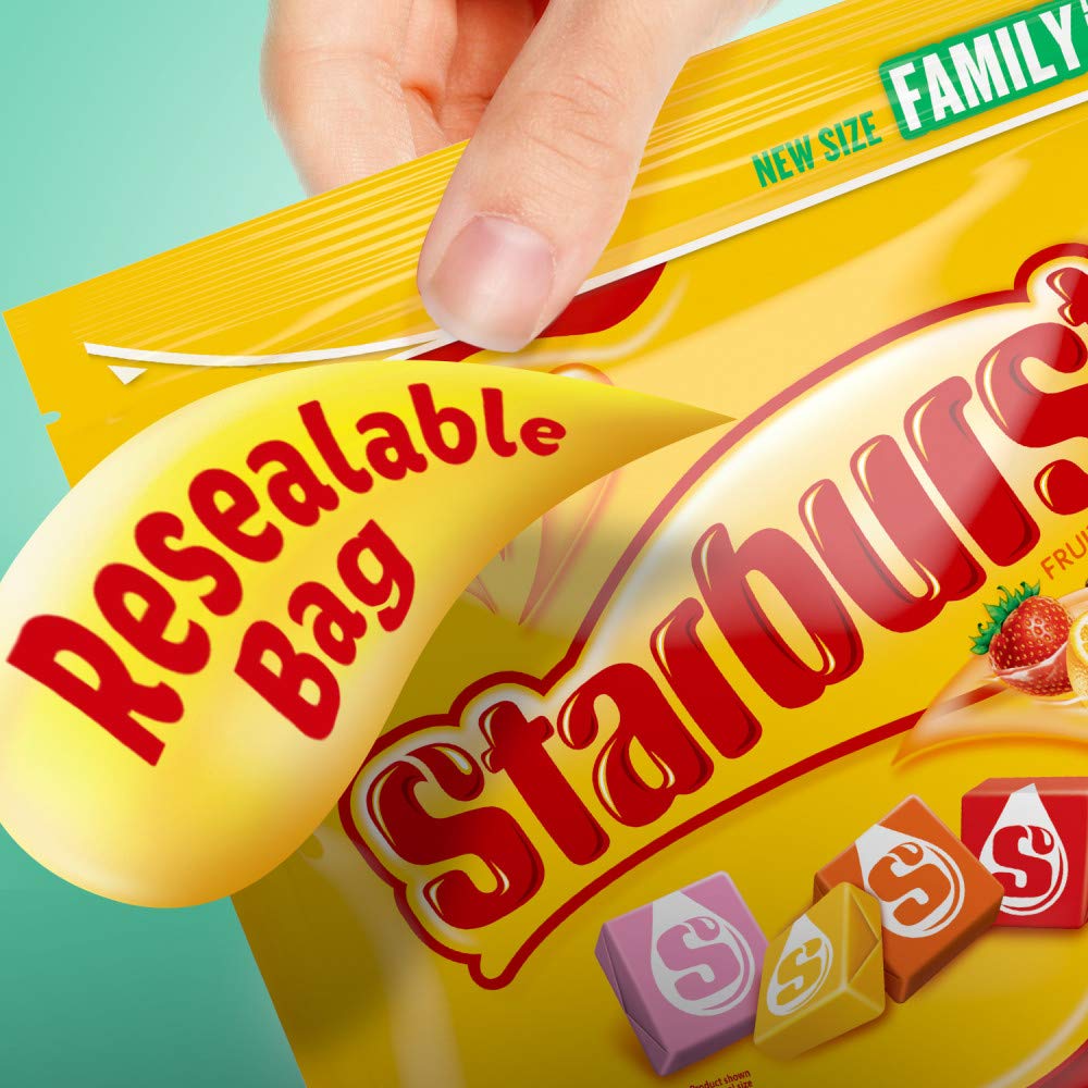 STARBURST Original Fruit Chews Chewy Candy Bulk Pack, Family Size, 27.5 oz Bag (Pack of 6)