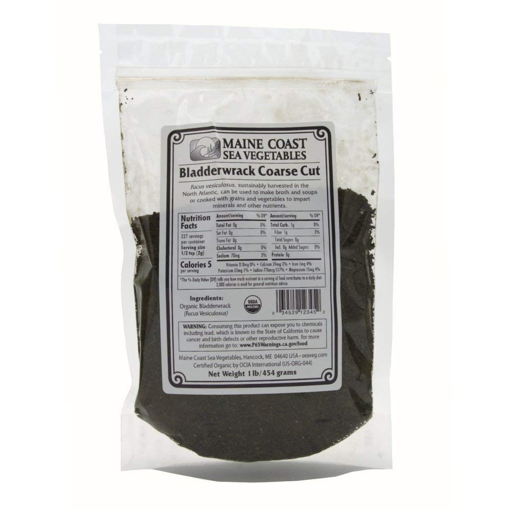 Bladderwrack Coarse - Wild Atlantic - Organic Seaweed - 1 LB