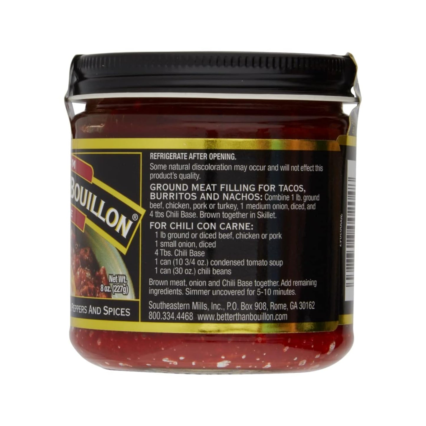 Better Than Bouillon Chili Base, Blendable Flavor, 8-Ounce Jar, Pack of 6