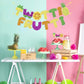 Twotti Frutti Birthday Banner Summer Party Cake Topper Twotti Fruity Birthday Decorations Fruit 2nd Birthday Party Supplies