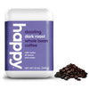 Happy Coffee Dark Roast Whole Bean Coffee, 12 Oz., Notes Of Cocoa & Cheer, Recyclable Container, Grown & Harvested In Rwanda, Colombia & Brazil