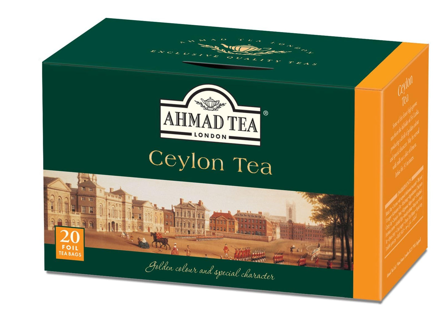 Ahmad Tea Black Tea, Ceylon Teabags, 20 Ct (Pack Of 1) - Caffeinated & Sugar-Free