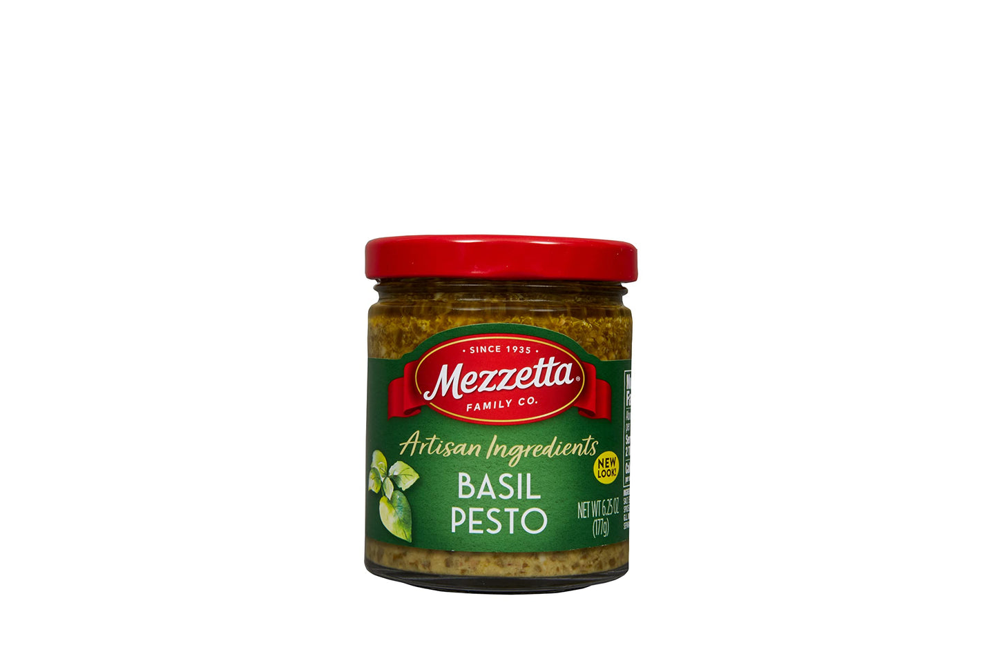Mezzetta Artisan Ingredients Basil Pesto 6.25 Ounce Jar - Traditional Italian Pesto Alla Genovese With Fresh Basil, Parmesan & P