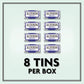 Altoids Arctic Peppermint Breath Mints, 1.2 oz Tin, Pack of 8, White