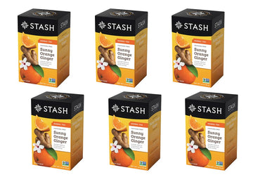Stash Herbal Tea Sunny Orange Ginger (Pack Of 6 Boxes)