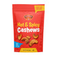 Platinum Hot & Spicy Cashews - Plant Based Snack - 11 oz Resealable Pouch