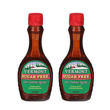 Maple Grove Farms Vermont Sugar Free Syrup, 12 Fl Oz (Pack of 2)