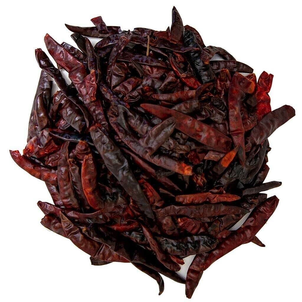 Toasted Chile De Arbol, Chile De Arbol Tostado. 4 Oz And 1 Lb. (1 Lb)