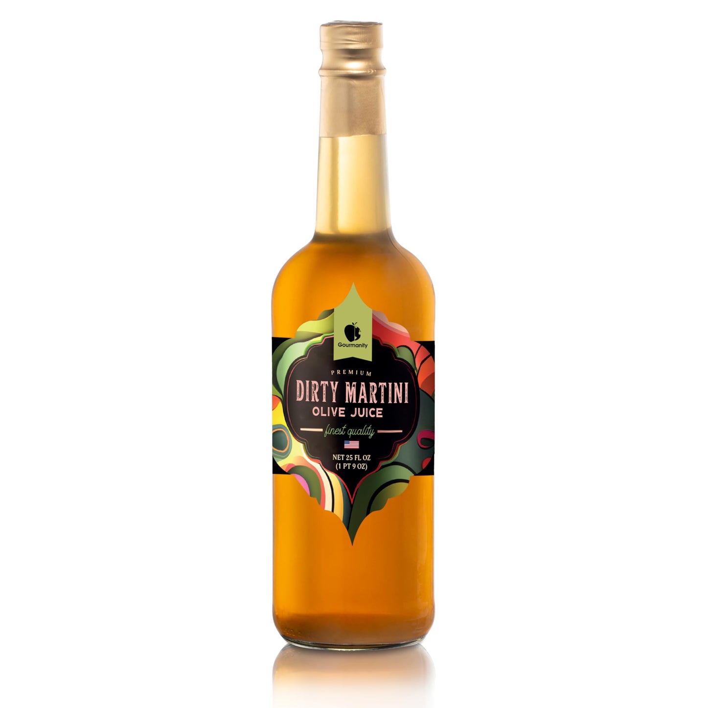 Gourmanity Olive Juice 25 Oz Bottle (Pack Of 1) | For Dirty Martinis | Olive Brine For Dirty Martinis