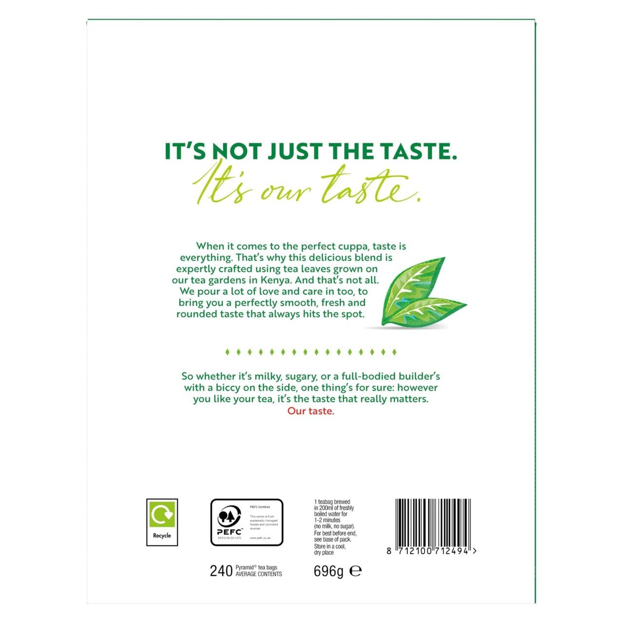 Black Tea, Pyramid Tea Bags, 240-Count Box (Pack Of 2), New Taste