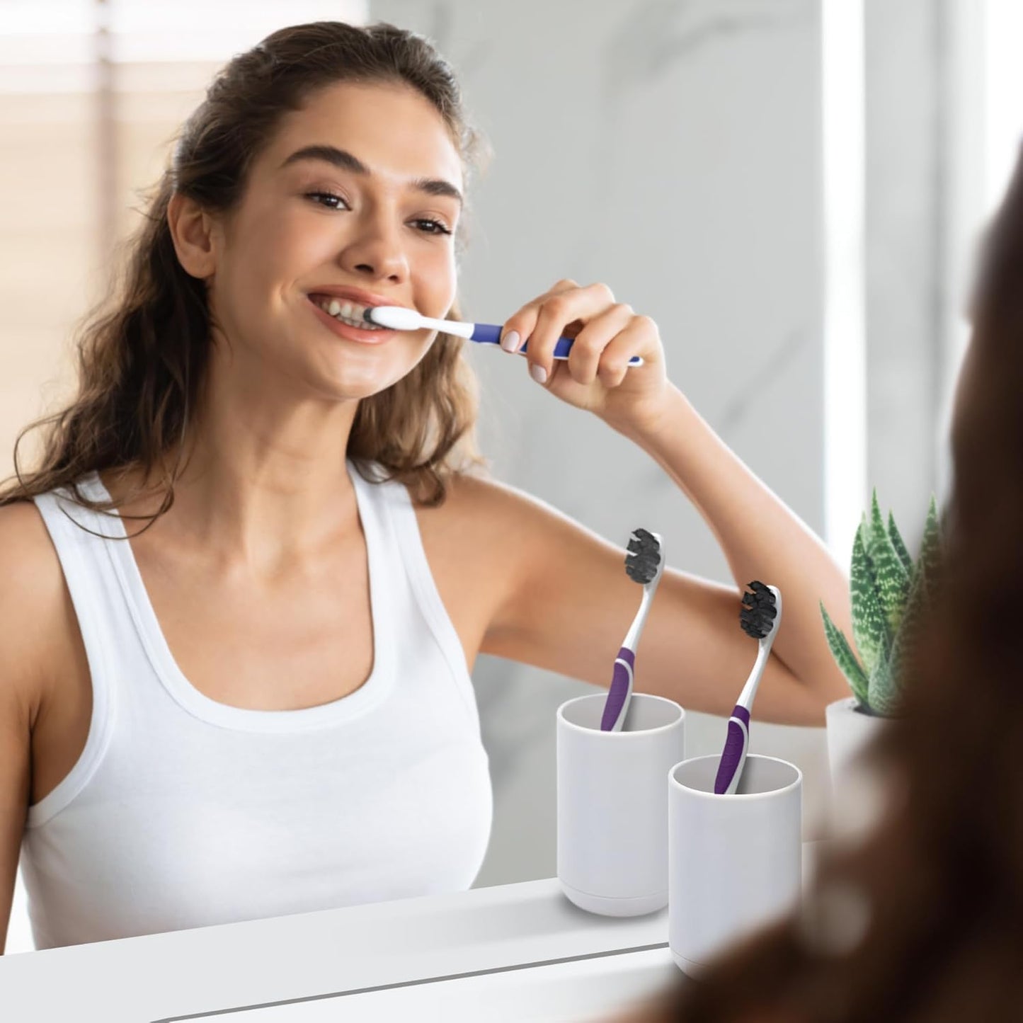 Gurunanda Butter On Gums Charcoal Toothbrush - 8,000+ Softex Bristles For Sensitive Teeth & Gums - Bpa & Latex Free Teeth Whiten