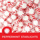 CANDY BREAK Starlight Peppermint Mints - Hard Candy, Individually Wrapped, 150 Count, 2 lbs Bulk Bag for Parties and Holidays