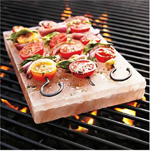 IndusClassic Himalayan Salt Block, Plate, Slab for Cooking, Grilling, Seasoning, And Serving (12X8X1.5 Set Of 2)