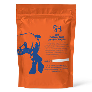 Blue Horse 'Gentle Giant' Hawaiian Roast, Arabica Whole Beans Blend (20% Kona), Medium Roast, 2.2 Lbs (35 Oz), Farm-Fresh Arabic