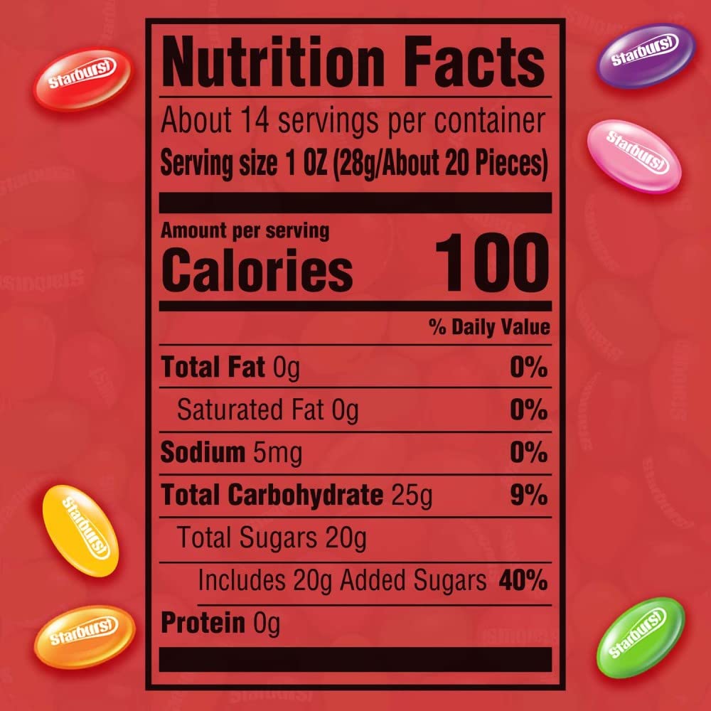 STARBURST Original Jelly Beans Chewy Candy, 14 oz Bag (Pack of 3)
