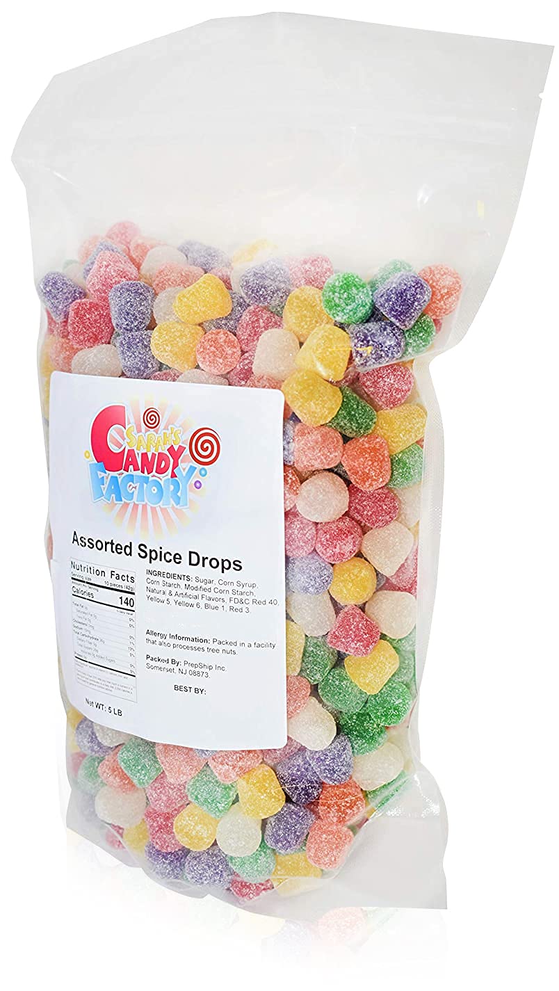 Sarah'S Candy Factory Assorted Spice Drops (5 Lbs In Bag)