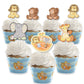 Big Dot of Happiness Cupcake Decoration Kit - 24 Cupcake Wrappers & Picks, Multicolor, Paper, 1.75 x 2.5, Model BD4052tpk