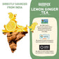 HANDPICK Lemon Ginger Tea Bags - Non-GMO, Caffeine Free, 100 Count, Eco-conscious Round Bags