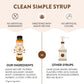 Gingerbread Simple Syrup for Coffee  Cocktails  Matcha - Sweetened with Agave Nectar - Infused with Real Gingerbread Spices - 13.5 oz