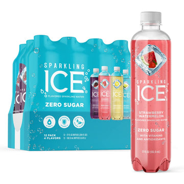 Sparkling Ice Blue Variety Pack Flavored Sparkling Water Zero Sugar With Vitamins And Antioxidants 17 Fl Oz 12 Count (Classic Le