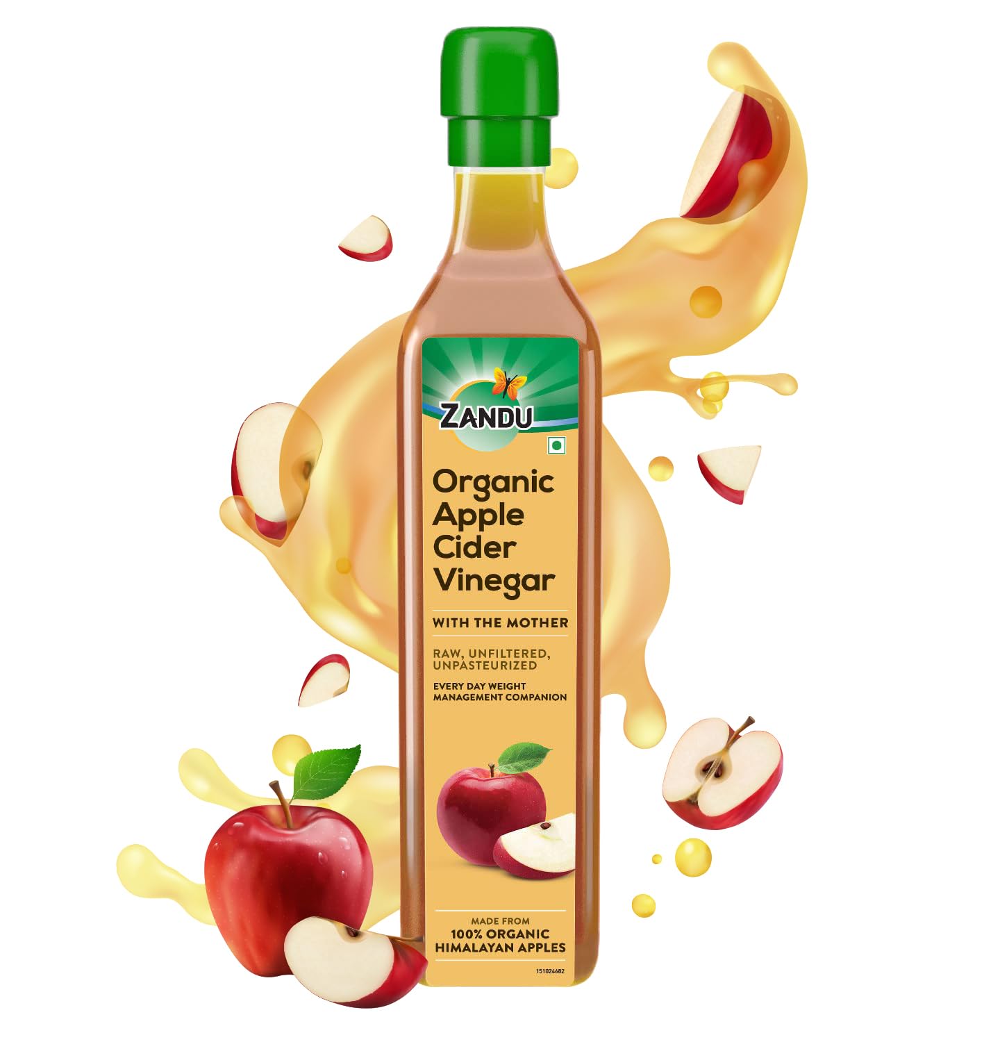 Zandu Organic Apple Cider With Mother Of Vinegar 500 Ml
