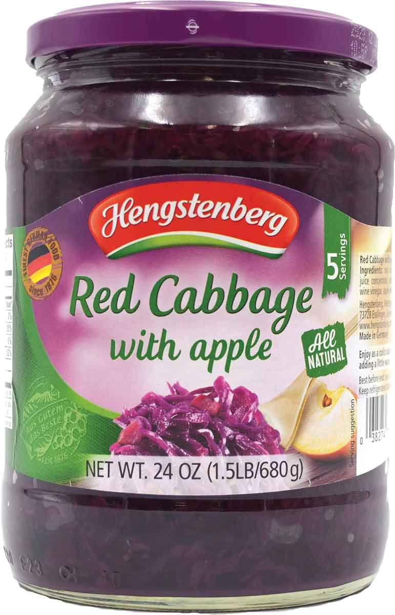 Hengstenberg Red Cabbage With Apple, 24 Ounce (Pack Of 12)