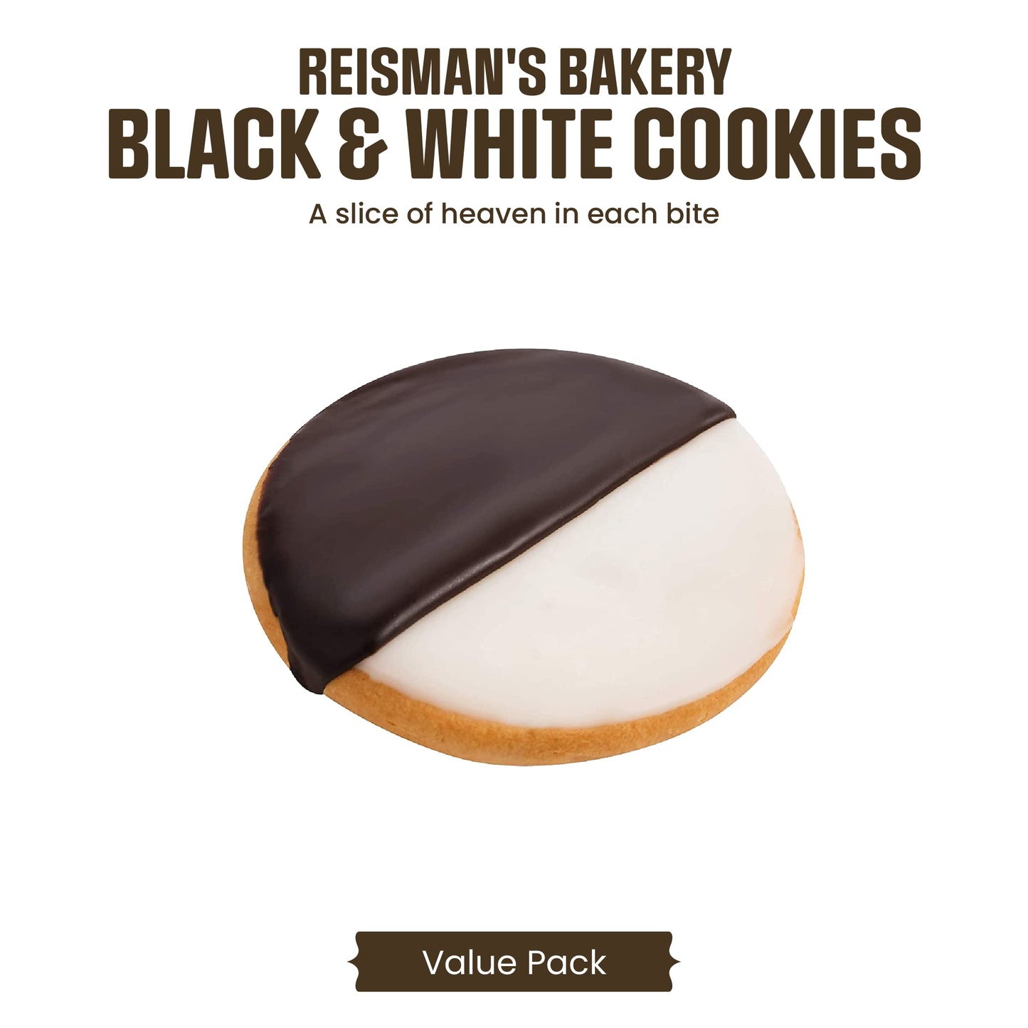 Reisman'S Bakery Value Pack, Nut-Free, Dairy-Free Bakery Food And Dessert, Delicious Snack Box, Black And White Cookie