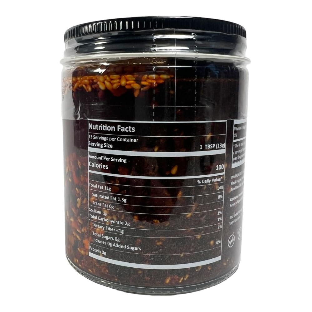 Chingonas Salsa Macha - Gourmet Mexican Oil-Based Chili Crunch Sauce, Vegan And Gluten-Free, Crunchy Chili Oil, 6 Oz