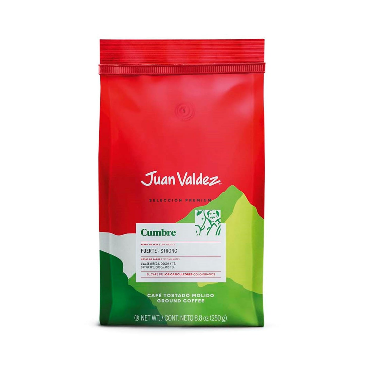 Juan Valdez Premium Strong Colombian Coffee, Cumbre, 8.8 Ounce, Model CUMBRE-250G-GROUND